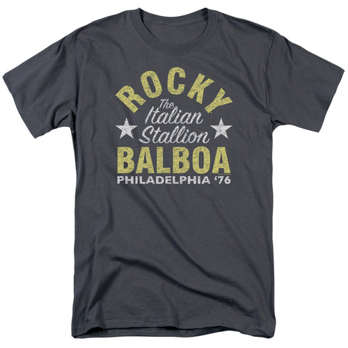 Rocky Rocky Philly Mens T Shirt Charcoal