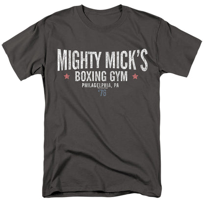 Rocky Mighty Micks Boxing Gym Mens T Shirt Charcoal