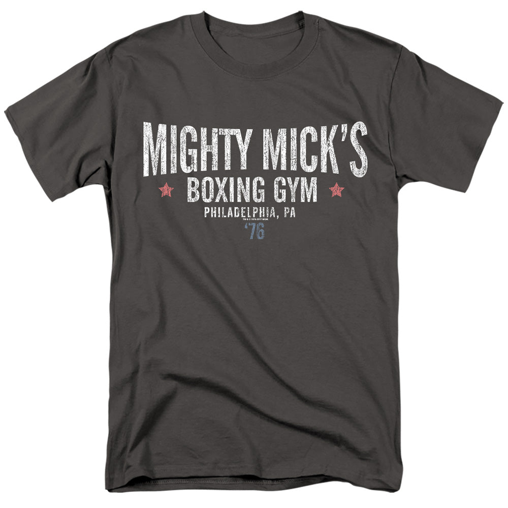 Rocky Mighty Micks Boxing Gym Mens T Shirt Charcoal