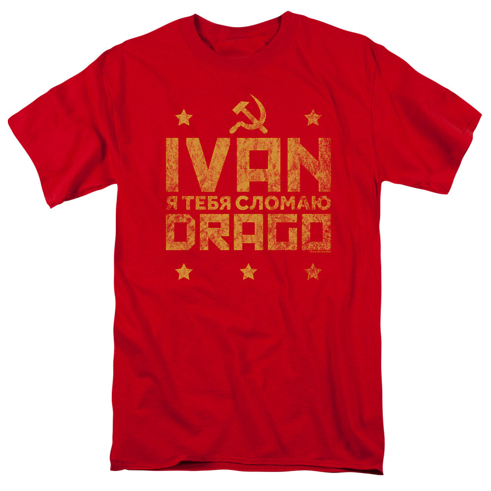 Rocky Iv Drago Break Mens T Shirt Red