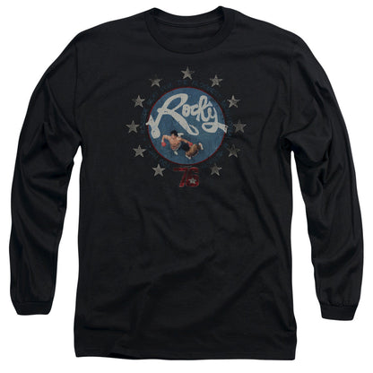 Rocky Bloodiest Bicentennial Mens Long Sleeve Shirt Black Officially Licensed