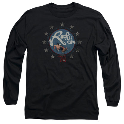 Rocky Bloodiest Bicentennial Mens Long Sleeve Shirt Black Officially Licensed