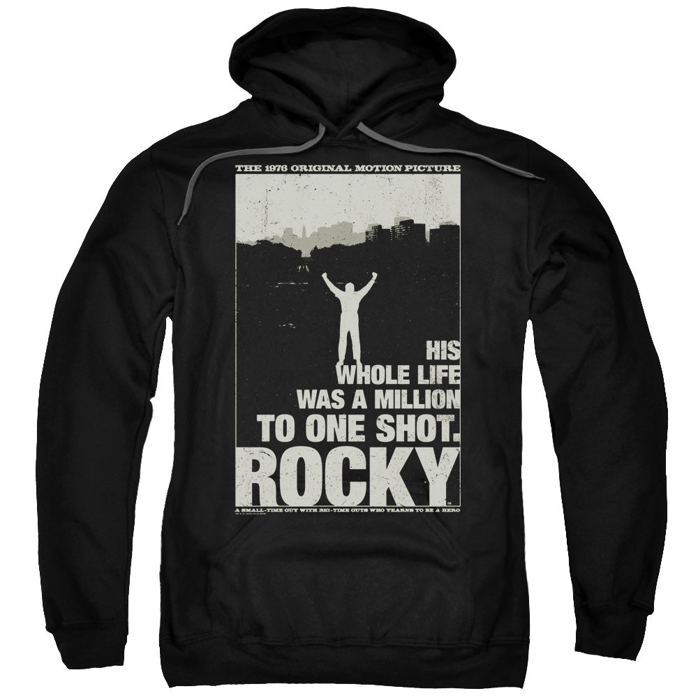 Rocky Silhouette Mens Hoodie Black