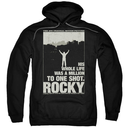 Rocky Silhouette Mens Hoodie Black