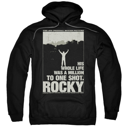 Rocky Silhouette Mens Hoodie Black