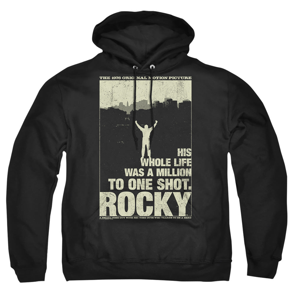 Rocky Silhouette Mens Hoodie Black
