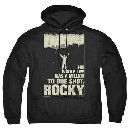 Rocky Silhouette Mens Hoodie Black