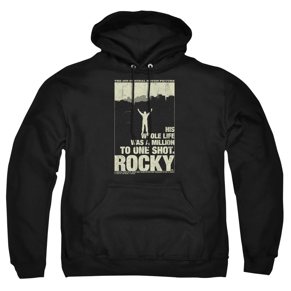 Rocky Silhouette Mens Hoodie Black