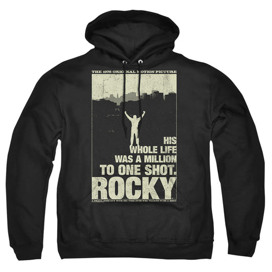 Rocky Silhouette Mens Hoodie Black