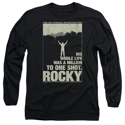 Rocky Silhouette Mens Long Sleeve Shirt Black