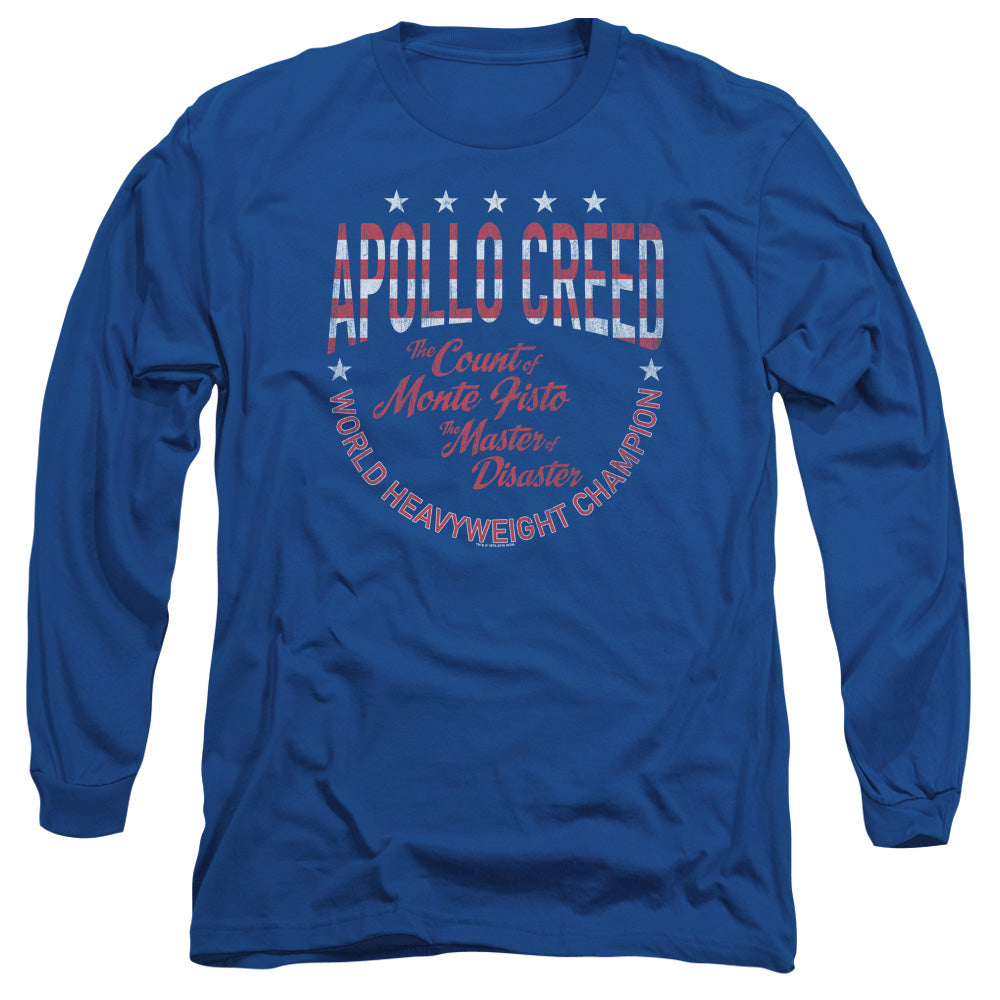 Rocky Count Of Monte Fisto Mens Long Sleeve Shirt Royal Blue