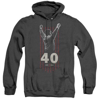 Rocky Stars Heather Mens Hoodie Black