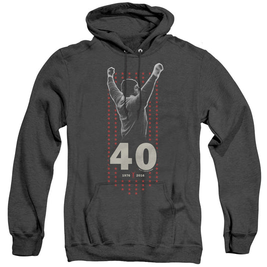 Rocky Stars Heather Mens Hoodie Black