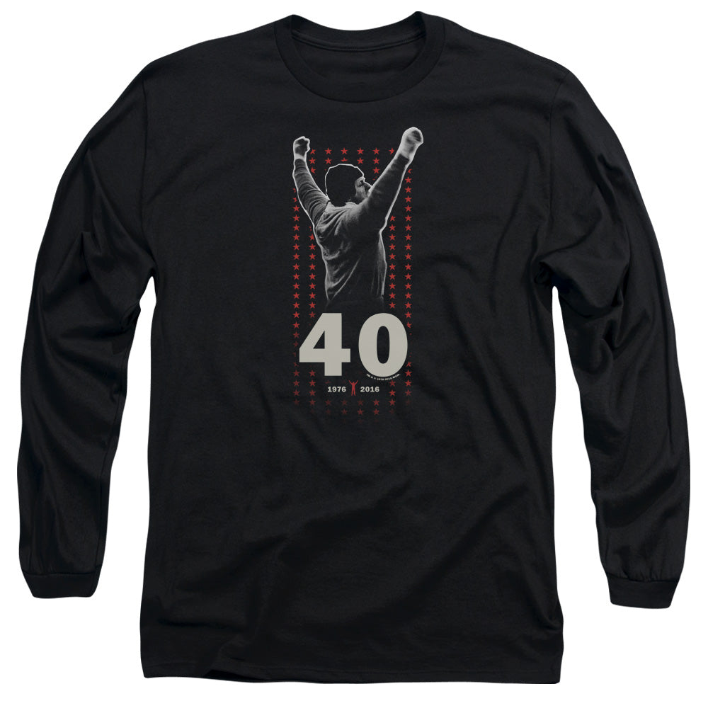 Rocky Stars Mens Long Sleeve Shirt Black