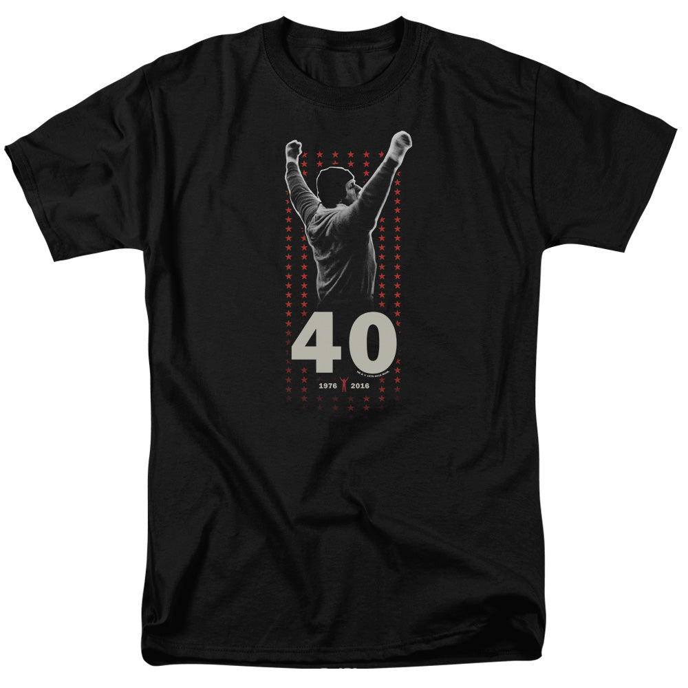 Rocky Stars Mens T Shirt Black
