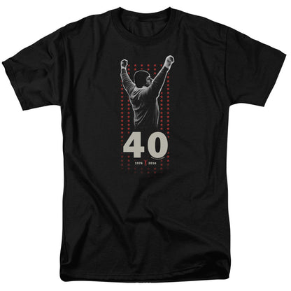 Rocky Stars Mens T Shirt Black