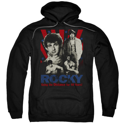 Rocky Going The Distance Mens Hoodie Black