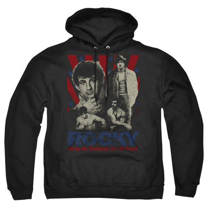 Rocky Going The Distance Mens Hoodie Black