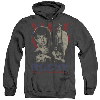 Rocky Going The Distance Heather Mens Hoodie Black