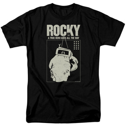 Rocky The Hero Mens T Shirt Black