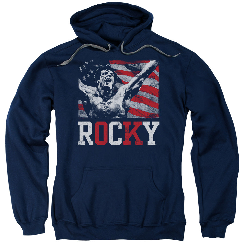 Rocky Flag Champion Mens Hoodie Navy Blue
