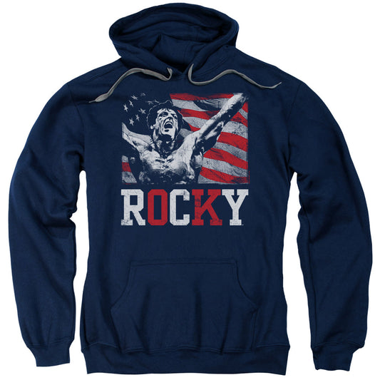 Rocky Flag Champion Mens Hoodie Navy Blue