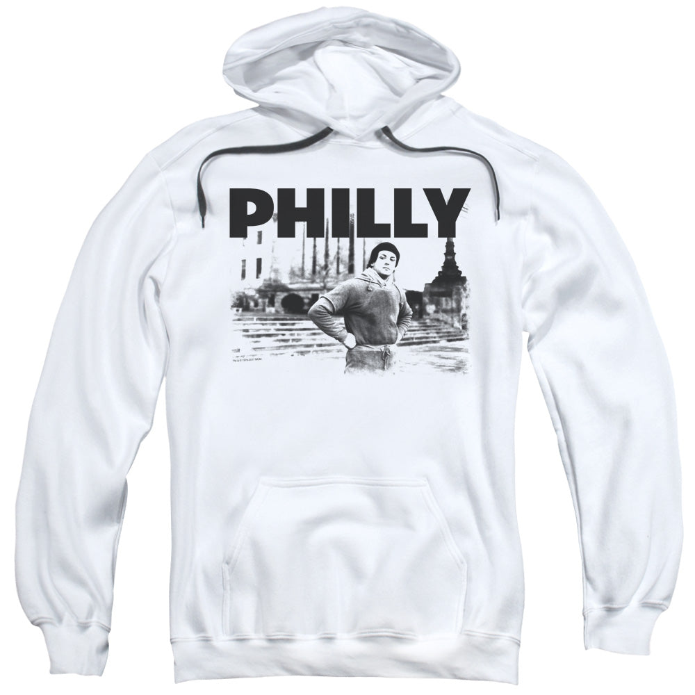 Rocky Philly Mens Hoodie White