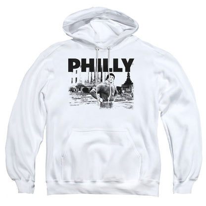 Rocky Philly Mens Hoodie White