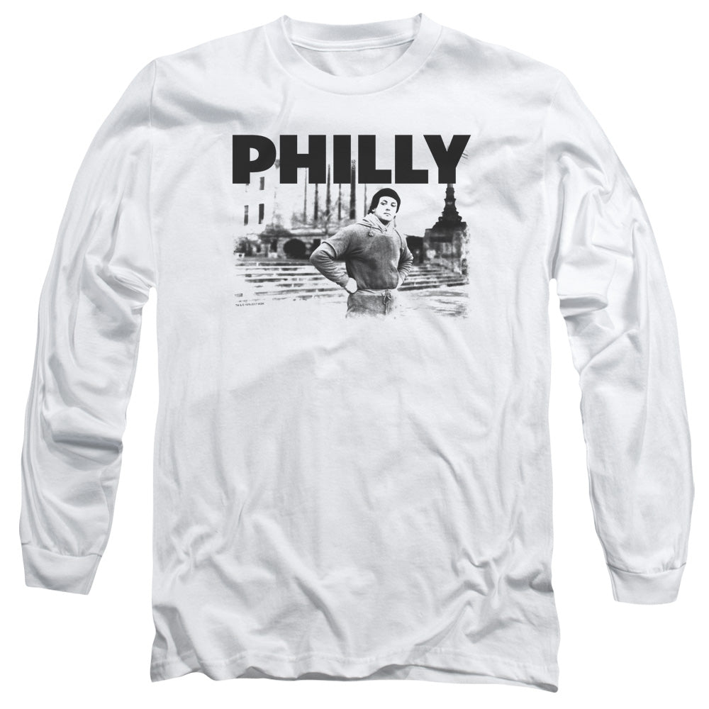 Rocky Philly Mens Long Sleeve Shirt White
