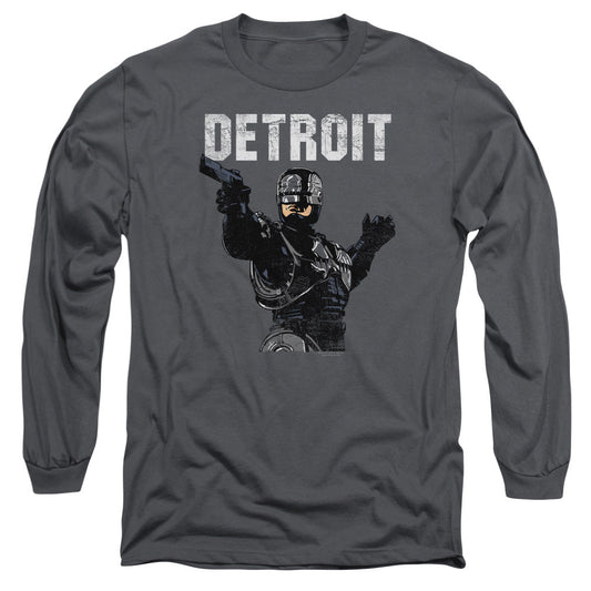Robocop Detroit Mens Long Sleeve Shirt Charcoal