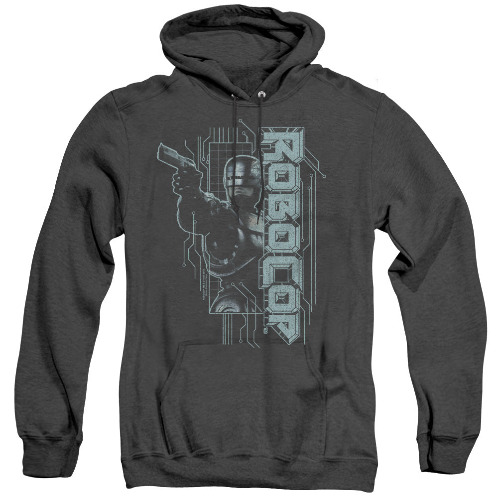 Robocop Murphy Split Heather Mens Hoodie Black