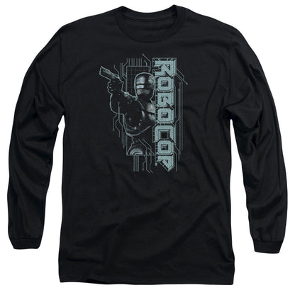 Robocop Murphy Split Mens Long Sleeve Shirt Black Officially Licensed