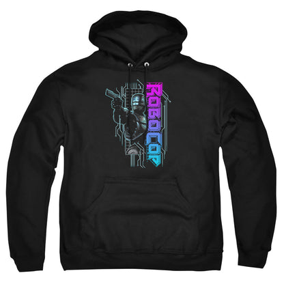 Robocop Robo Neon Mens Hoodie Black