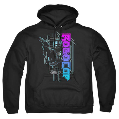 Robocop Robo Neon Mens Hoodie Black