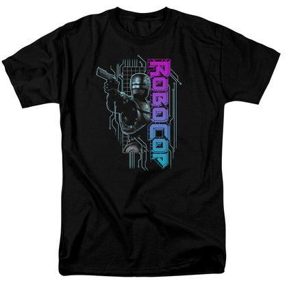 Robocop Robo Neon Mens T Shirt Black