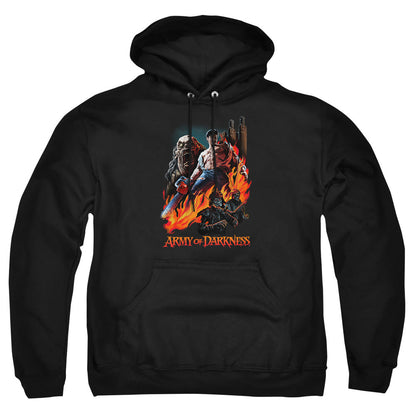 Army Of Darkness Painted Evil Mens Hoodie Black