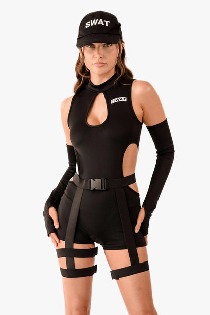 Agent Noir SWAT Womens Halloween Costume