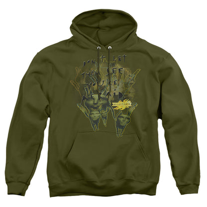 Mirrormask Dont Let Them Mens Hoodie Military Green