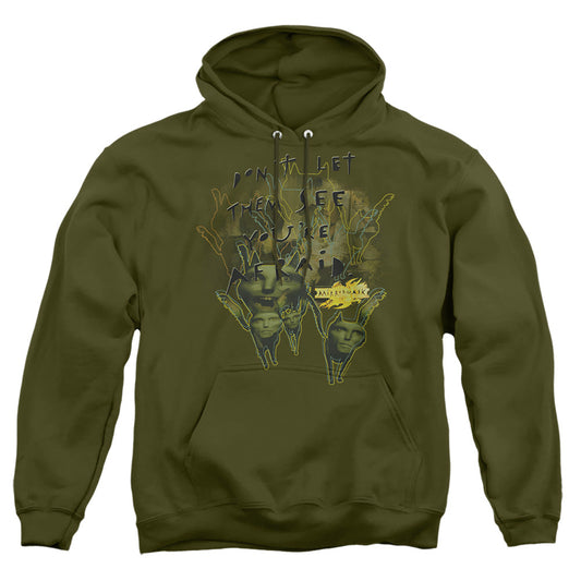 Mirrormask Dont Let Them Mens Hoodie Military Green