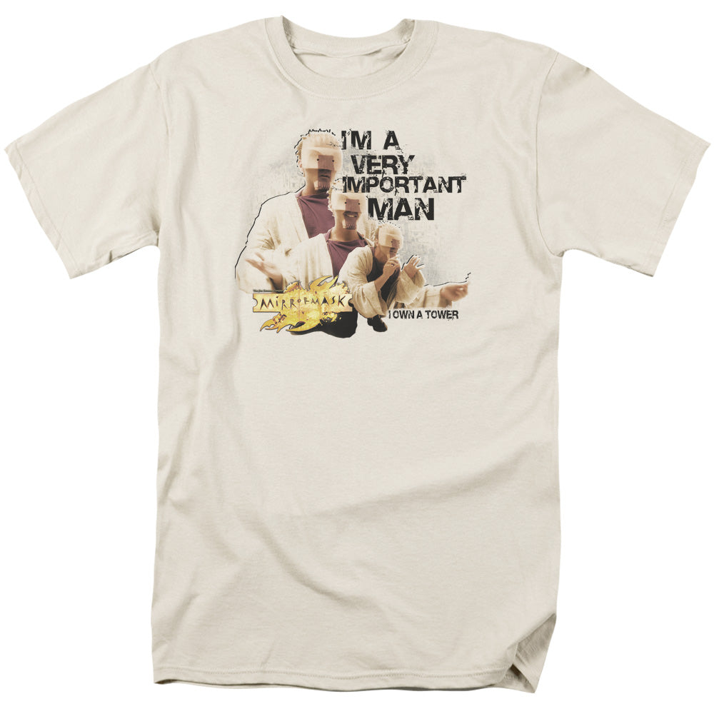 Mirrormask Important Man Mens T Shirt Cream