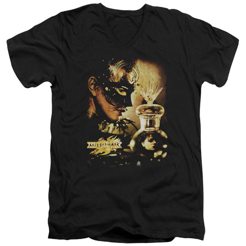 Mirrormask Trapped Mens Slim Fit V-Neck T Shirt Black