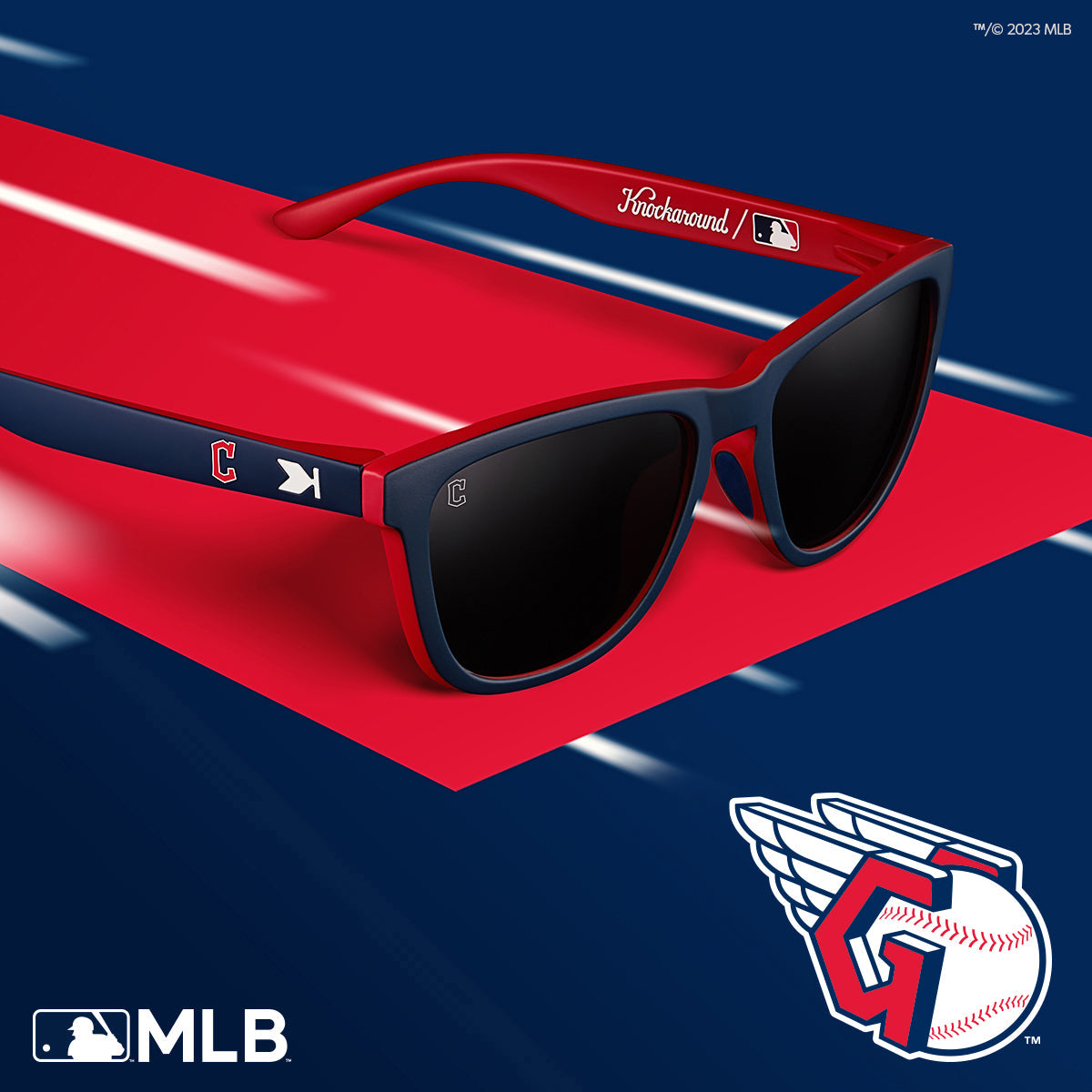 Cleveland Guardians Officially Licensed Knockaround Sunglasses