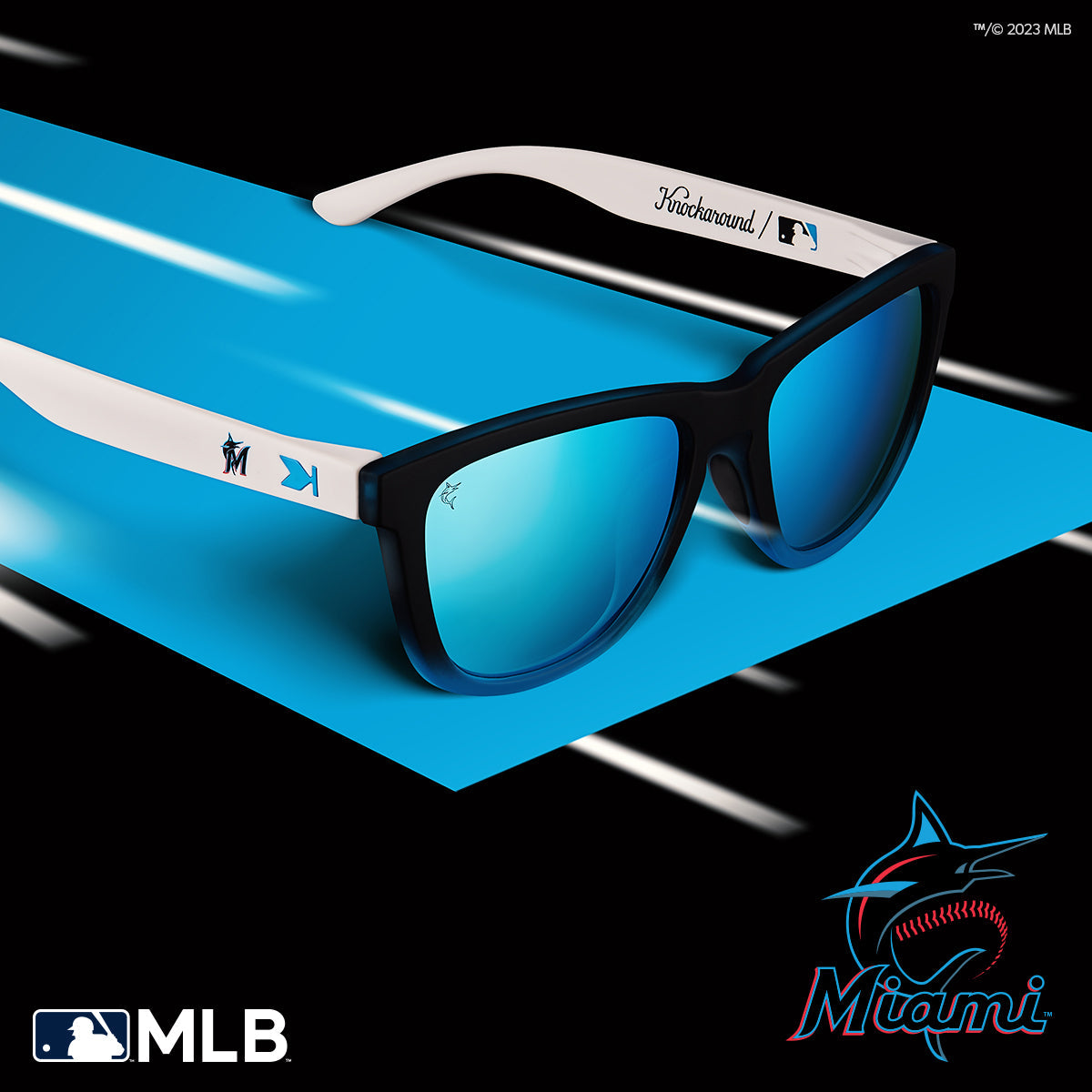 Miami Marlins Officially Licensed Knockaround Sunglasses