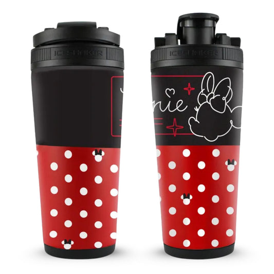 Disney Minnie Mouse Polka Dot 4D Ice Shaker Cup Officially Licensed