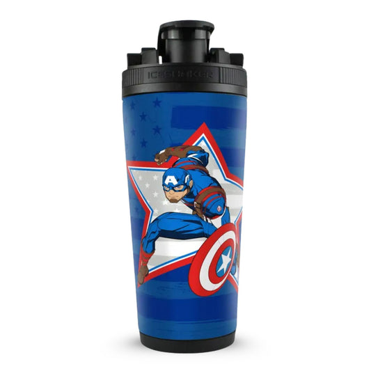 Marvel Captain America's Flag 4D Ice Shaker Cup Officially Licensed