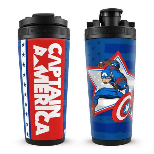 Marvel Captain America's Flag 4D Ice Shaker Cup Officially Licensed