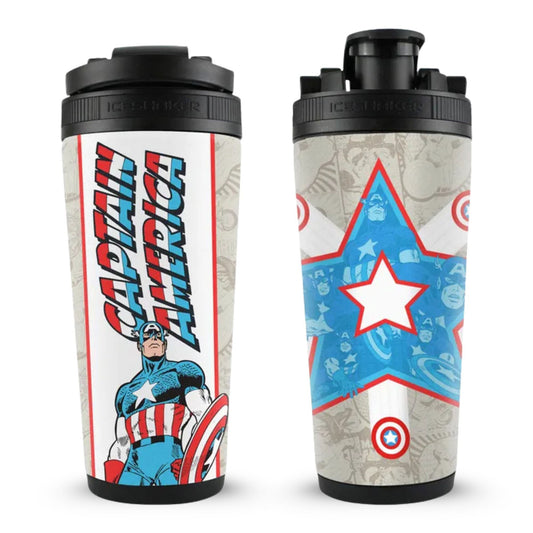 Marvel Retro Captain America 4D Ice Shaker Cup Officially Licensed