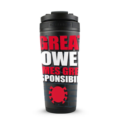 Marvel Spiderman "With Great Power.." 4D Ice Shaker Cup Officially Licensed