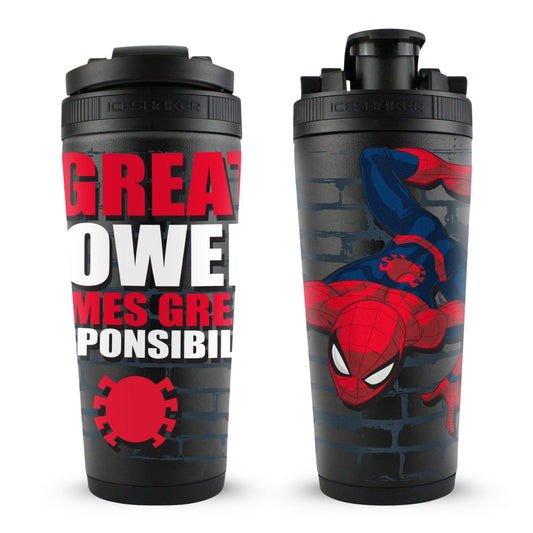 Marvel Spiderman "With Great Power.." 4D Ice Shaker Cup Officially Licensed