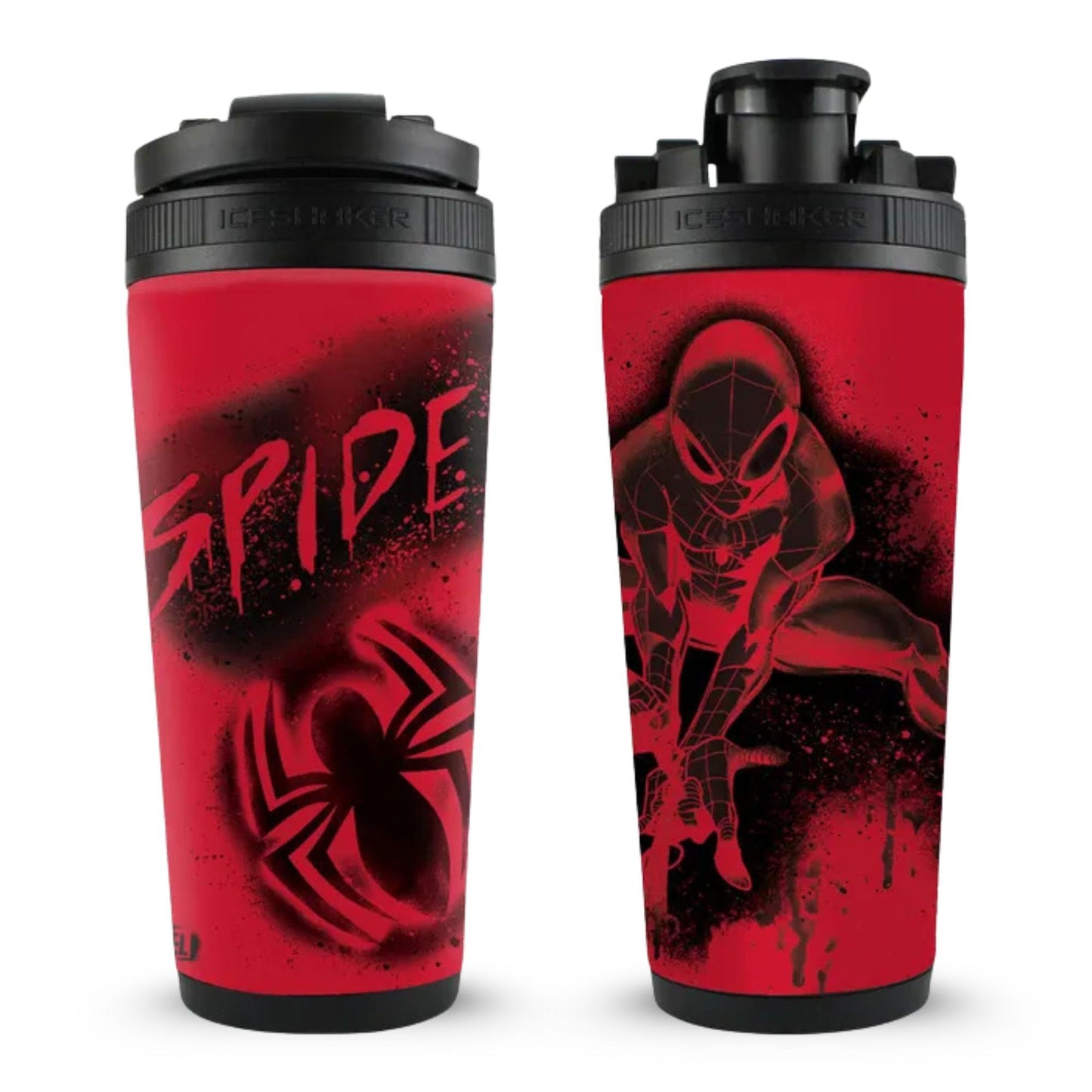 Marvel Spray Painted Spiderman 4D Ice Shaker Cup Officially Licensed